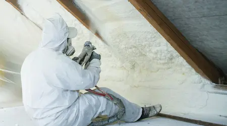 Atlas Insulation closed-cell spray foam installation