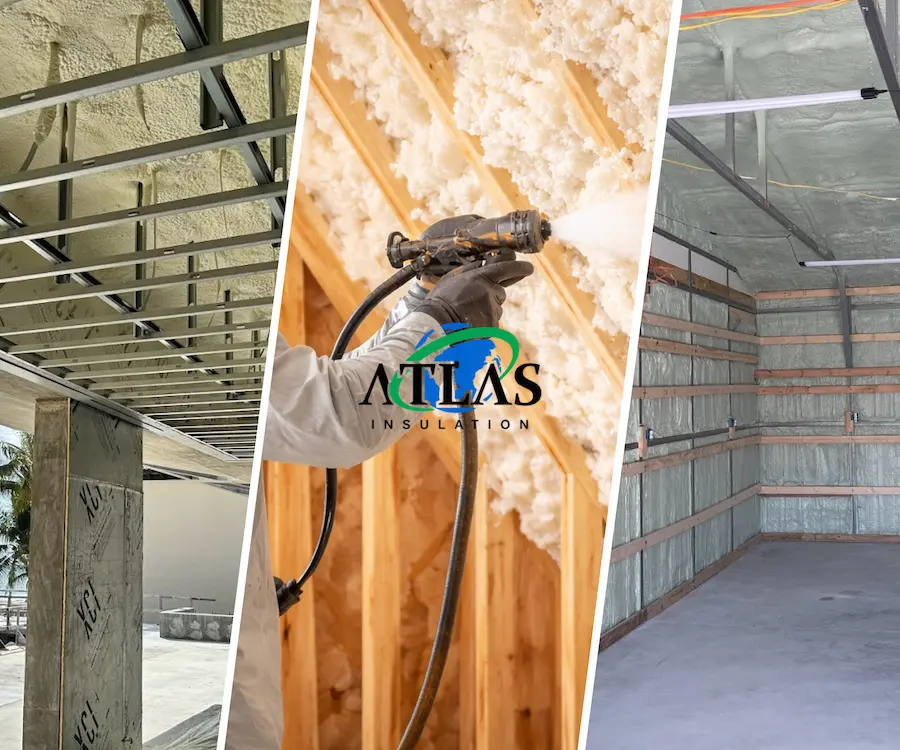 Atlas Insulation open-cell spray foam installation in Miami